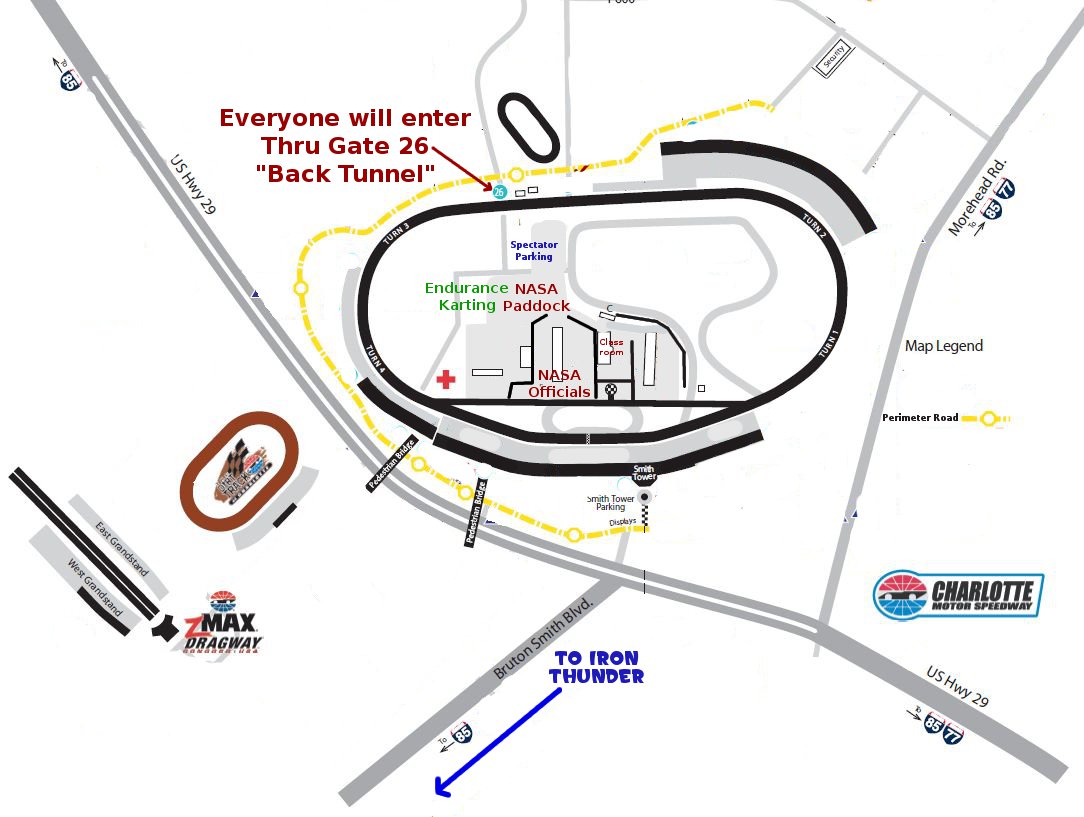 Charlotte Motor Speedway Track Map